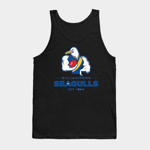 Williamstown Seagulls football club | AFL Footy Tank Top by euror-design